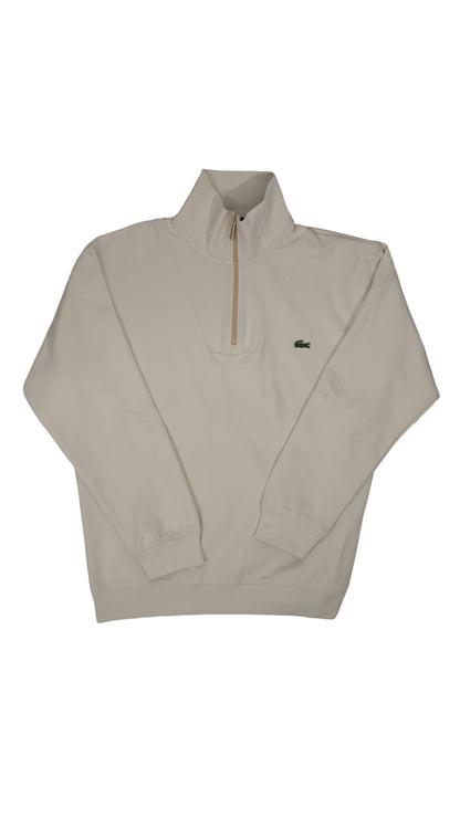 Lacoste Krem Quarter-Zip Duks