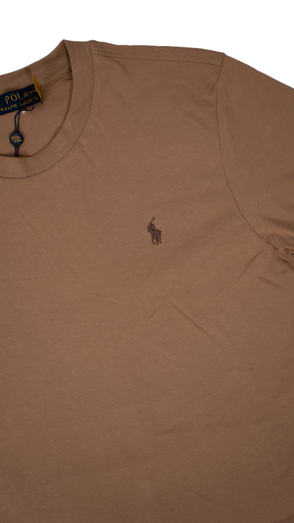 Polo Ralph Lauren Svetlo Braon Majica sa Minimalistic Logom