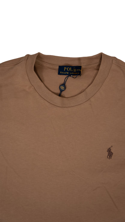 Polo Ralph Lauren Svetlo Braon Majica sa Minimalistic Logom