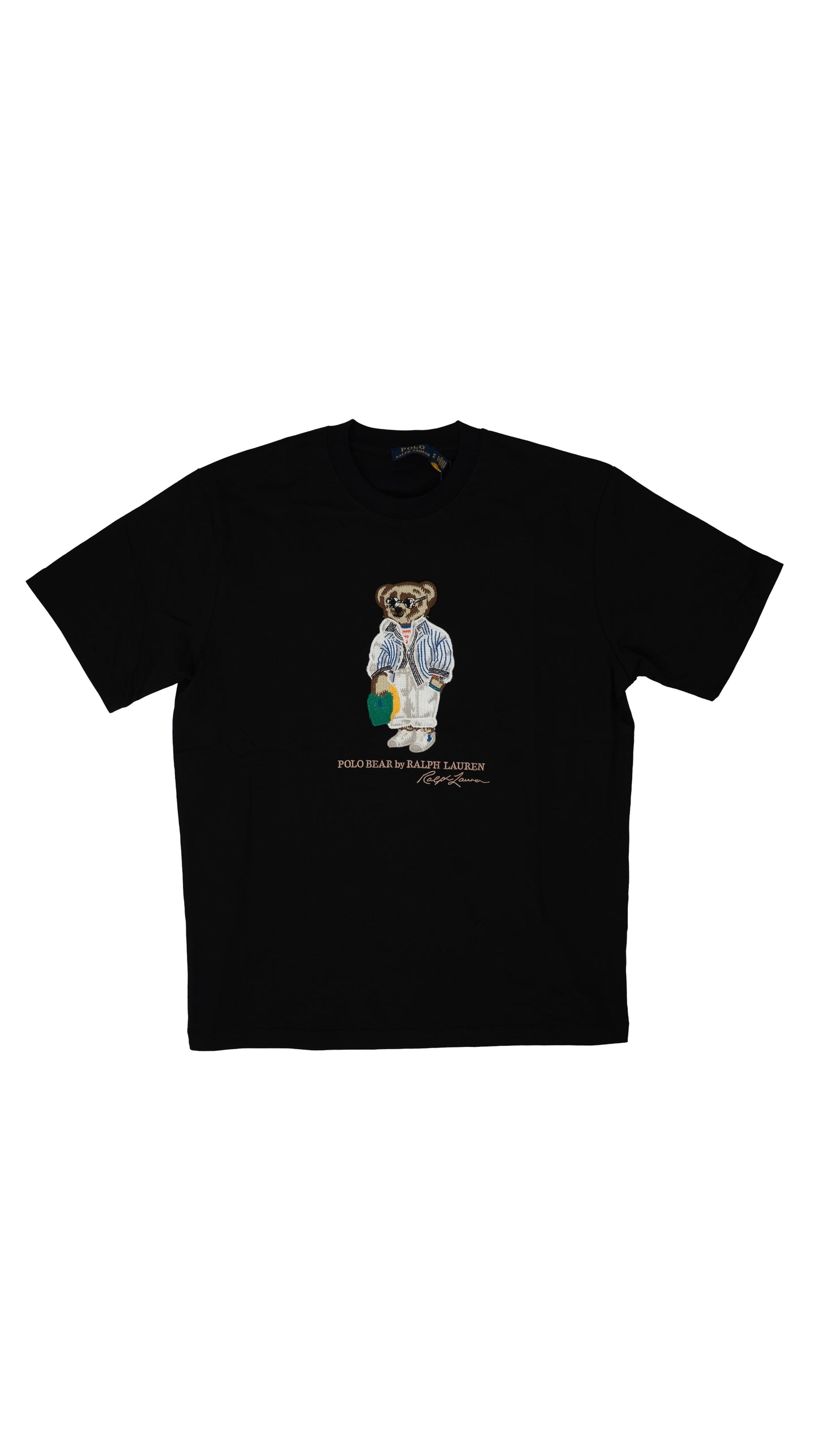 Polo Ralph Lauren Crna Majica sa Elegant Bear Šivenim Logom