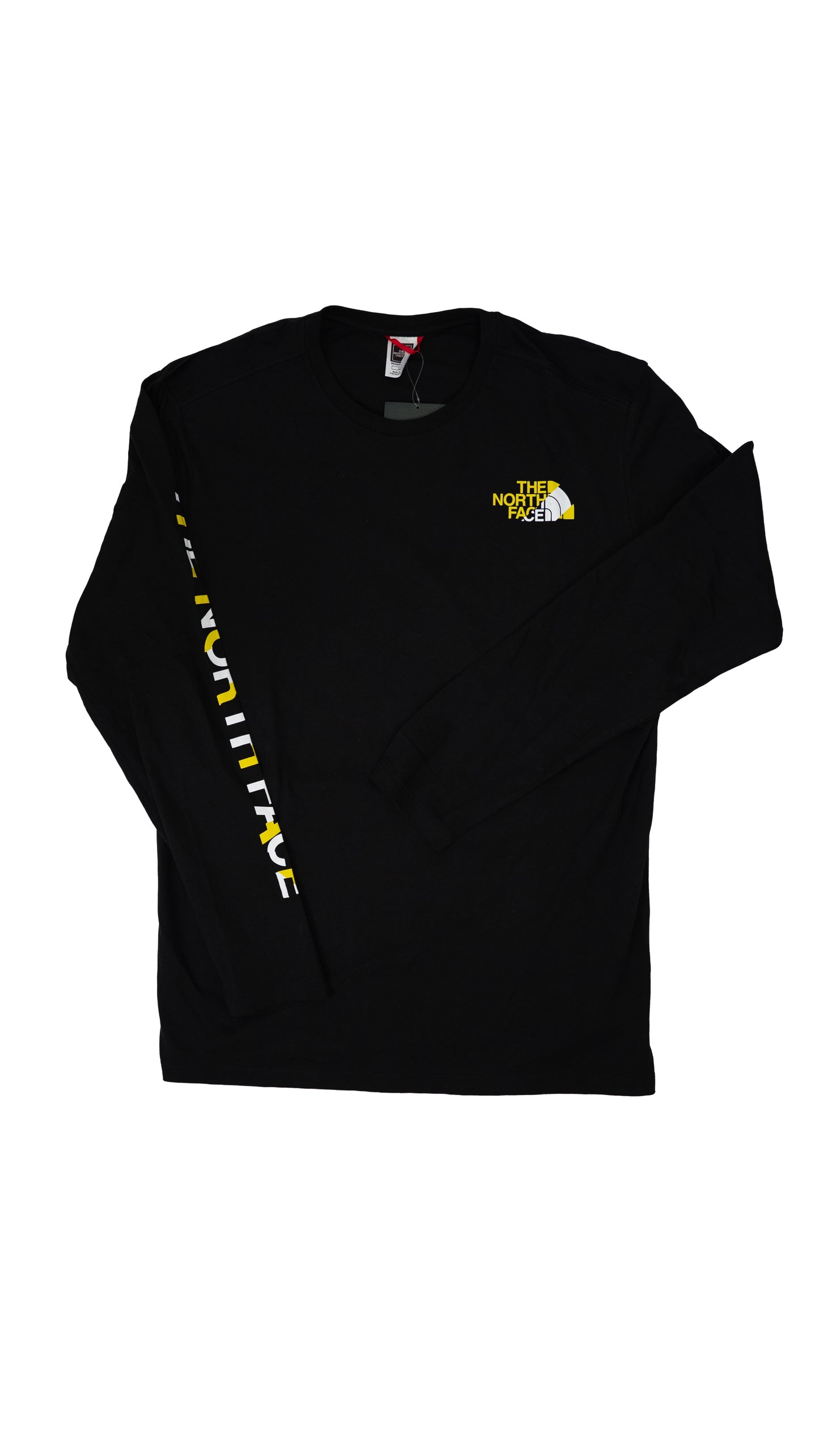 The North Face Crna Majica Dugih Rukava sa Logom na Rukavu