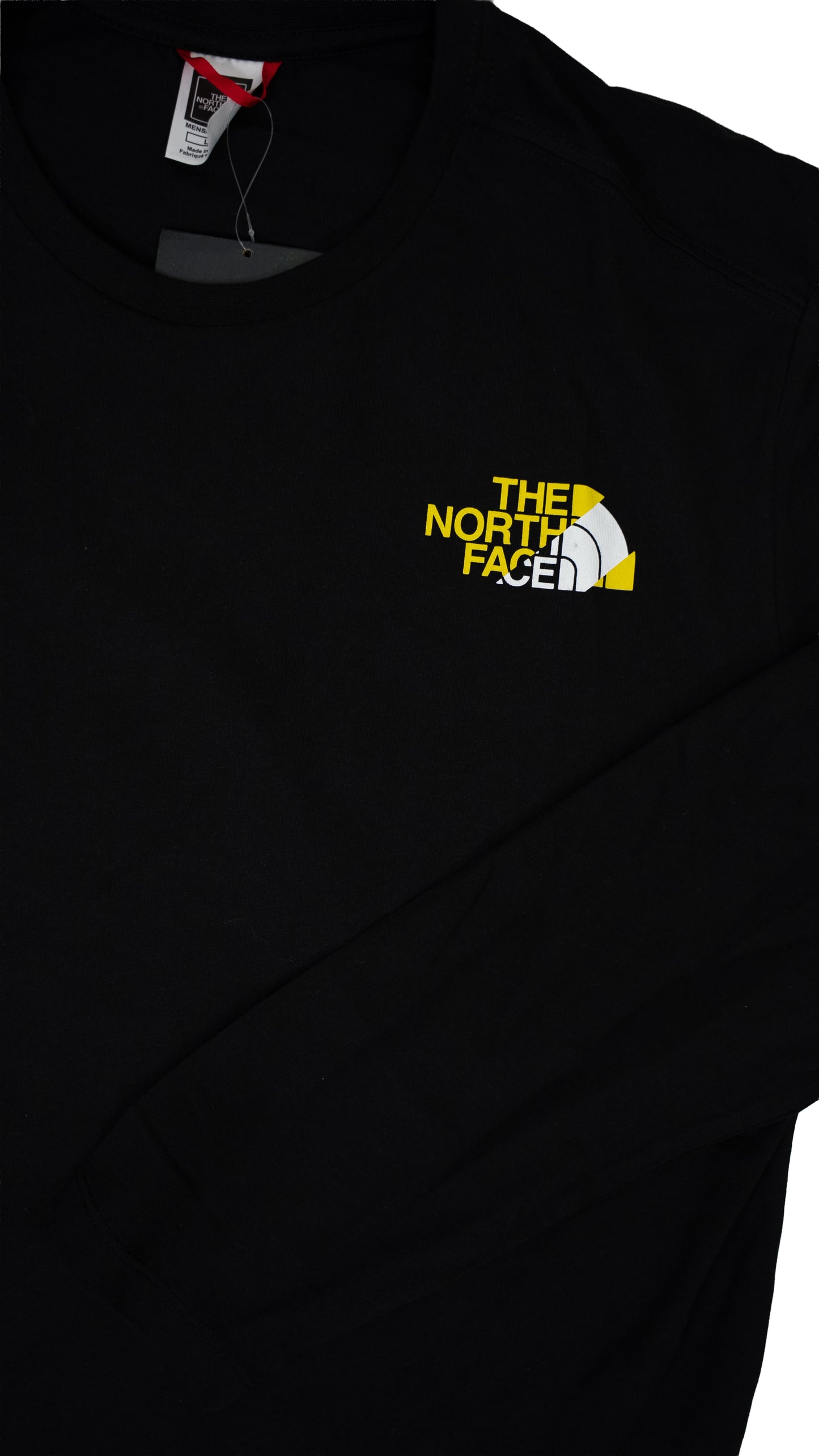 The North Face Crna Majica Dugih Rukava sa Logom na Rukavu
