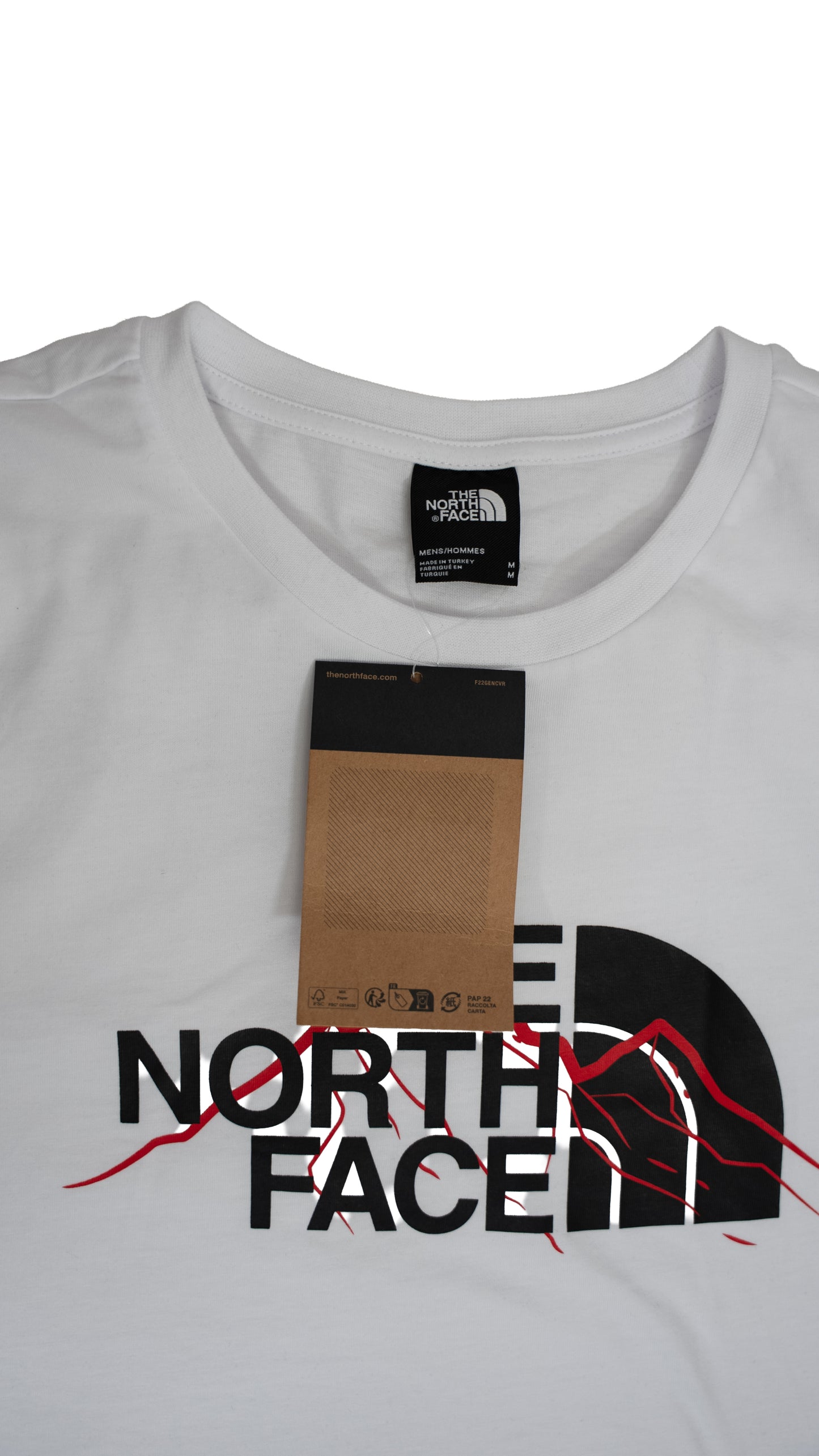 The North Face Crna Majica sa Mountain Line Logo Printom