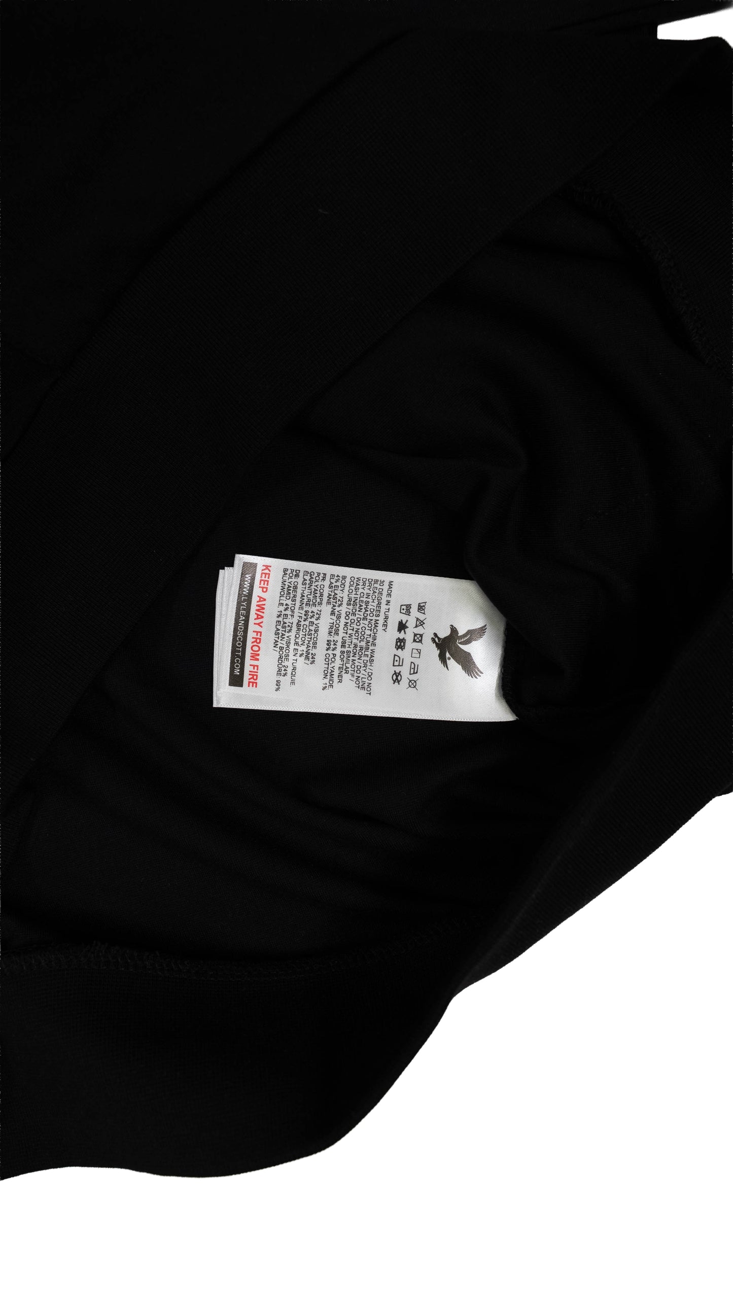 Lyle & Scott Sport Crni Full-Zip Duks