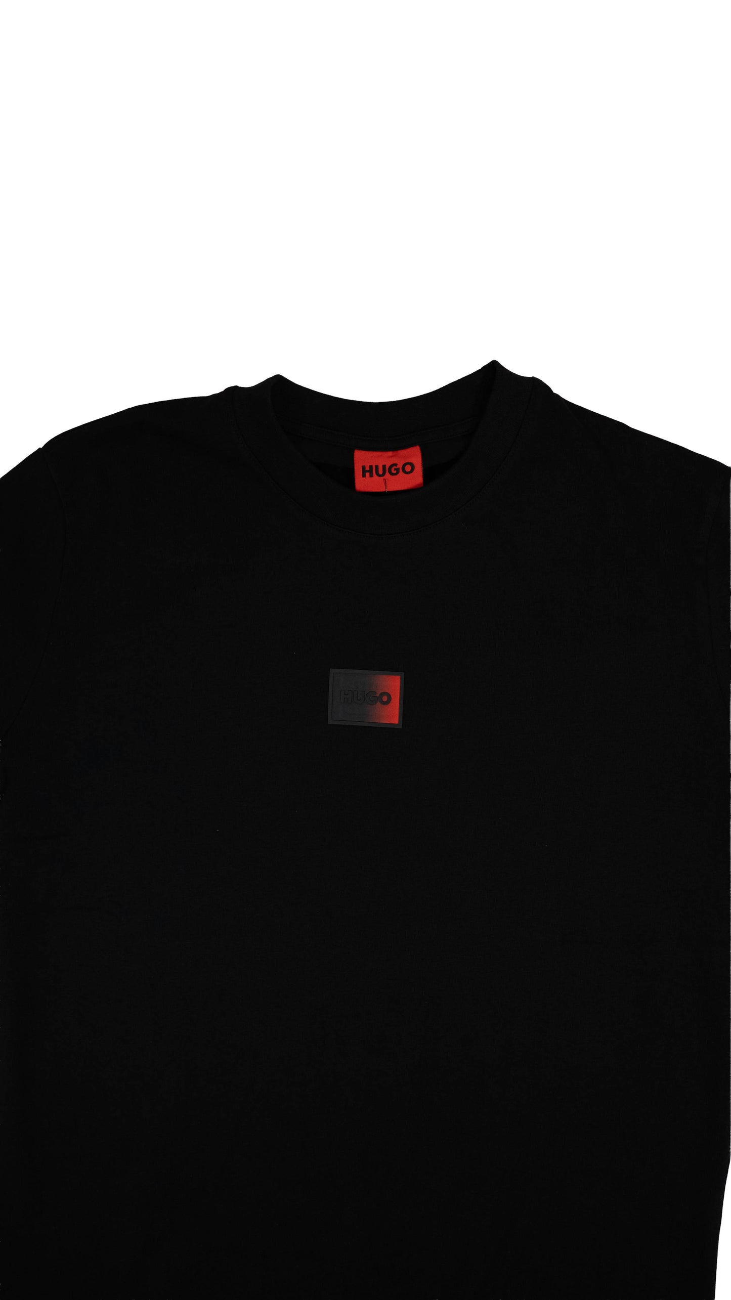 HUGO Crna Majica sa Fade Box Znakom