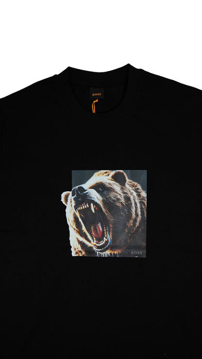 BOSS Crna Majica sa Divljim Medvedom
