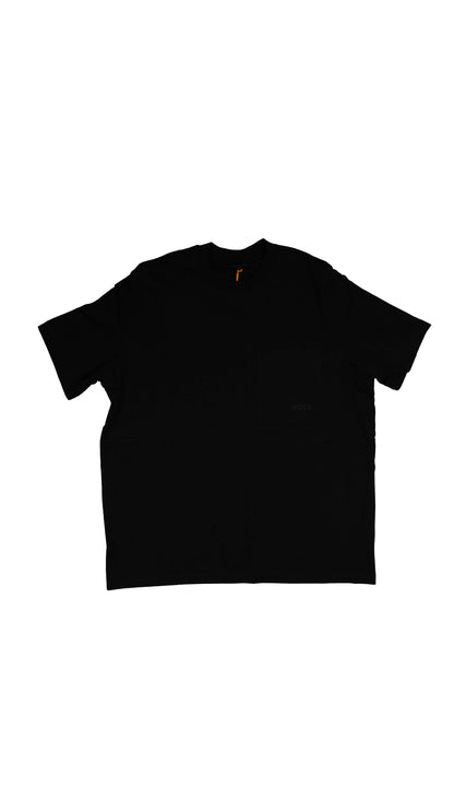 BOSS Crna Majica sa Džepom na Grudima