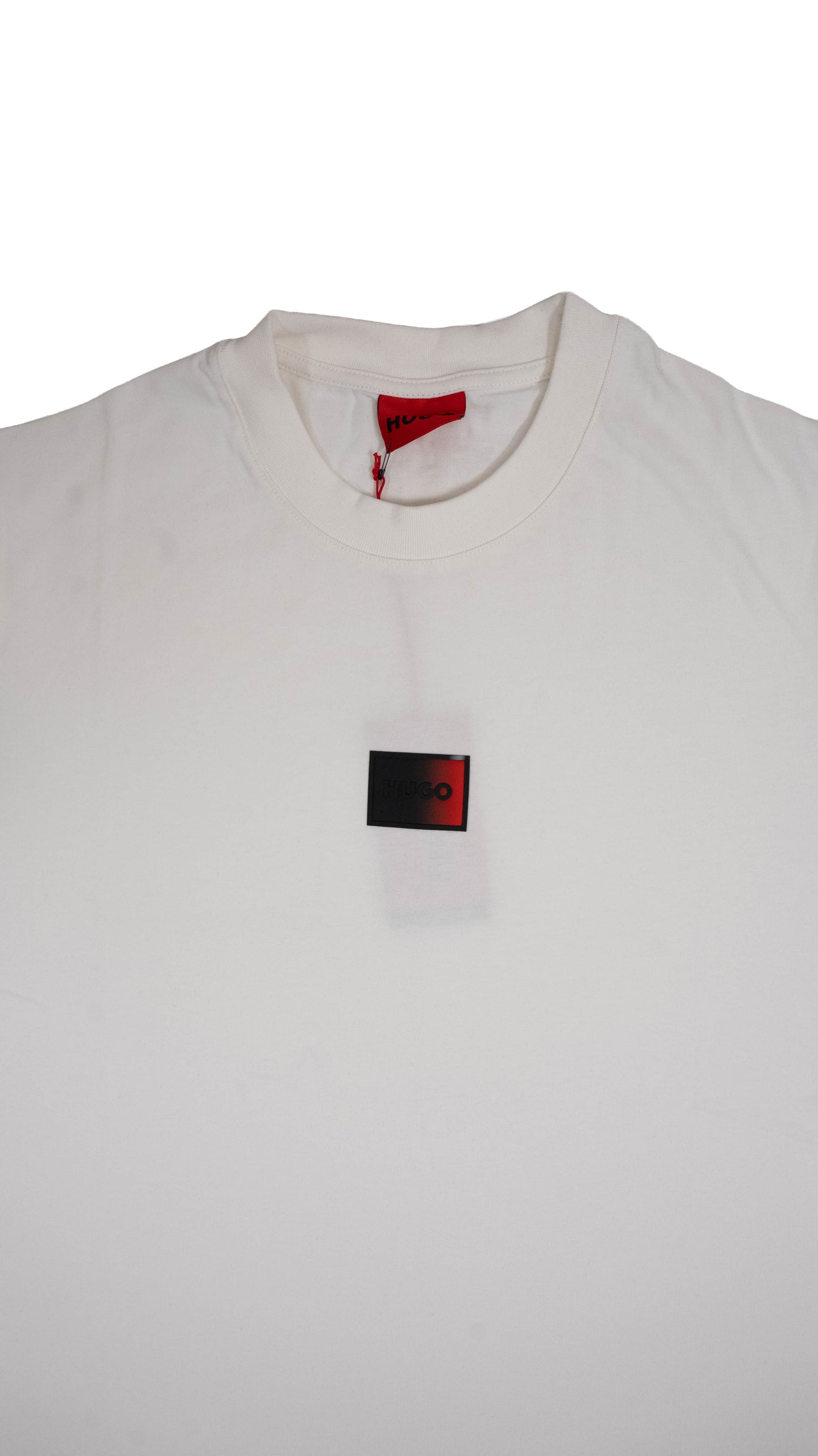HUGO Bela Majica sa Fade Box Logom