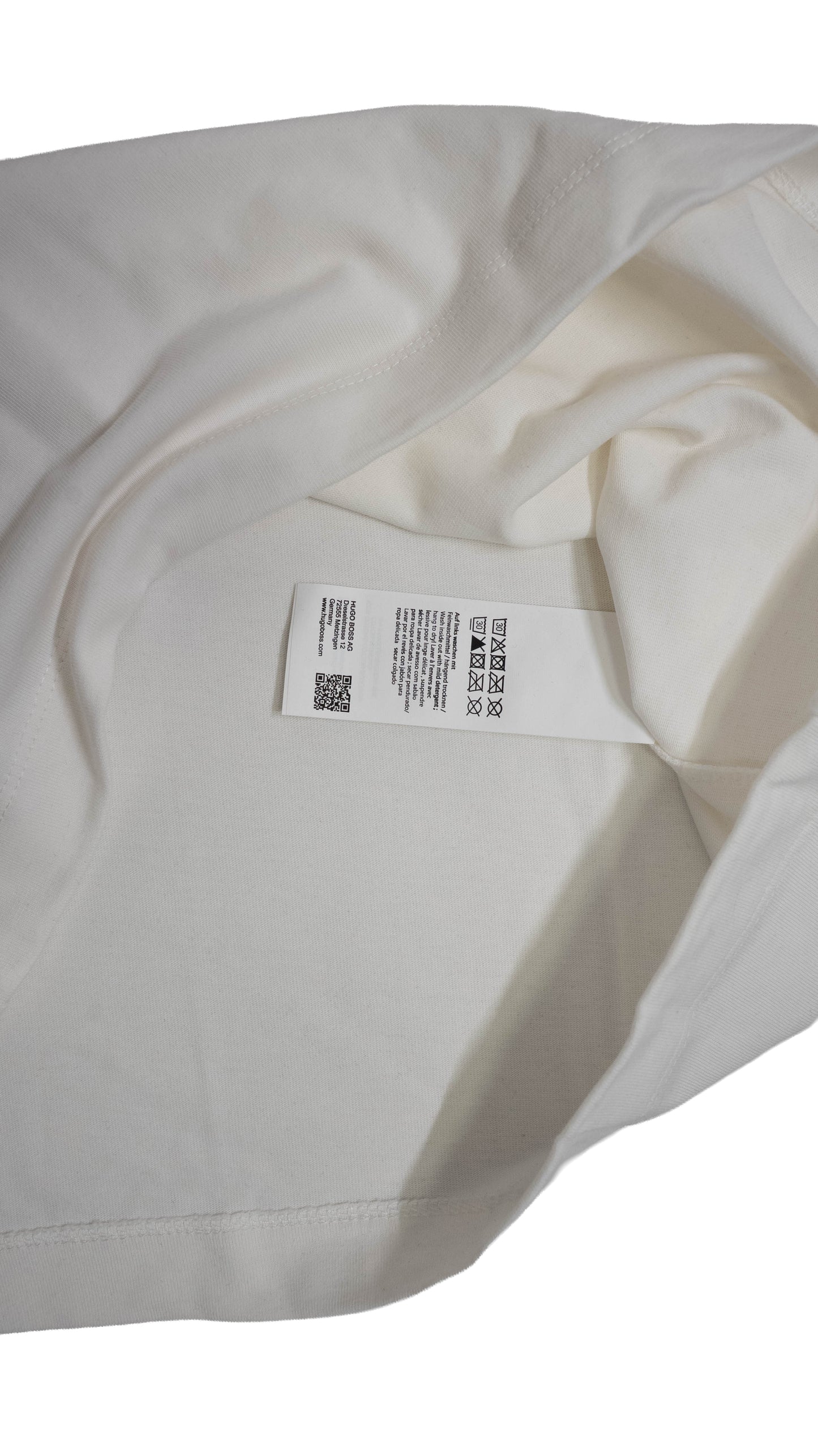 HUGO Bela Majica sa Fade Box Logom