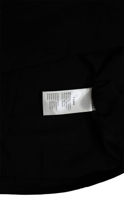 Lacoste Crna Majica sa Croc Text Logom