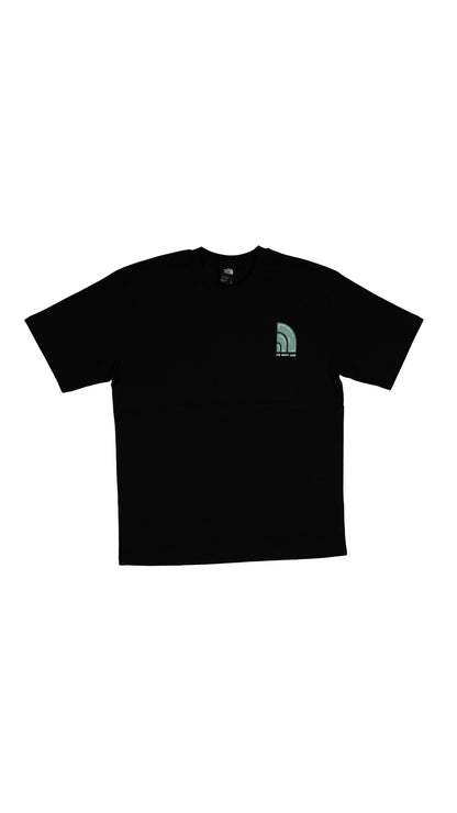 The North Face Crna Majica sa 'Bubble Tee' Logom na Leðima