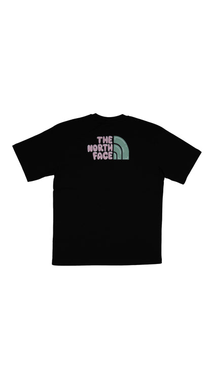 The North Face Crna Majica sa 'Bubble Tee' Logom na Leðima