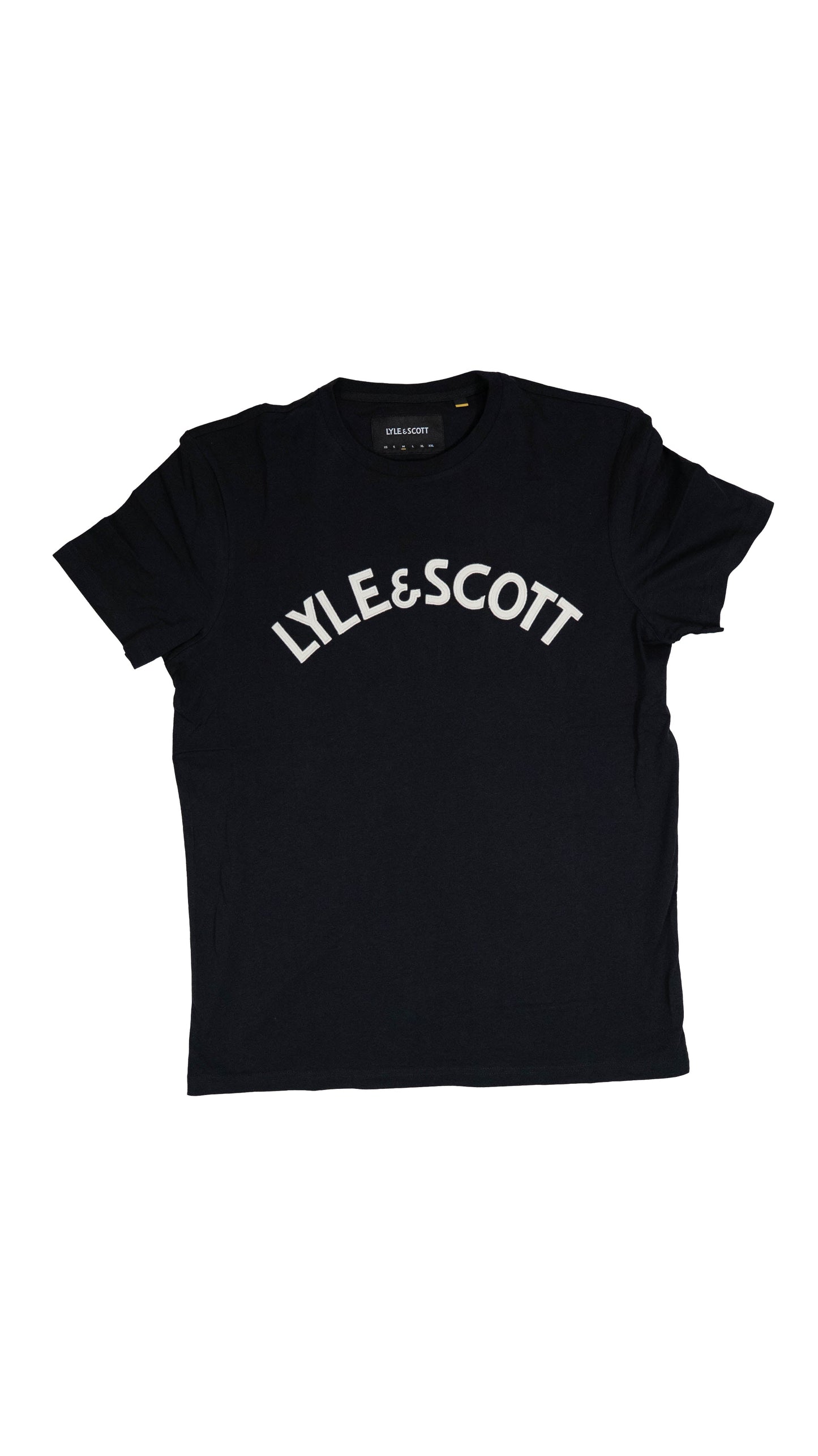 Lyle & Scott Crna Majica sa Velikim Natpisom