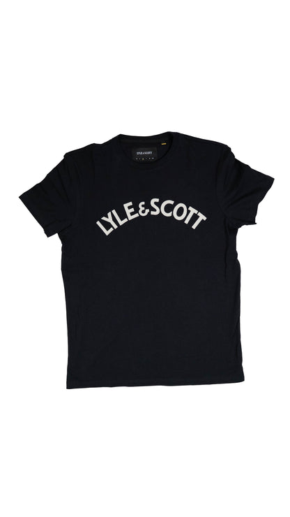 Lyle & Scott Crna Majica sa Velikim Natpisom