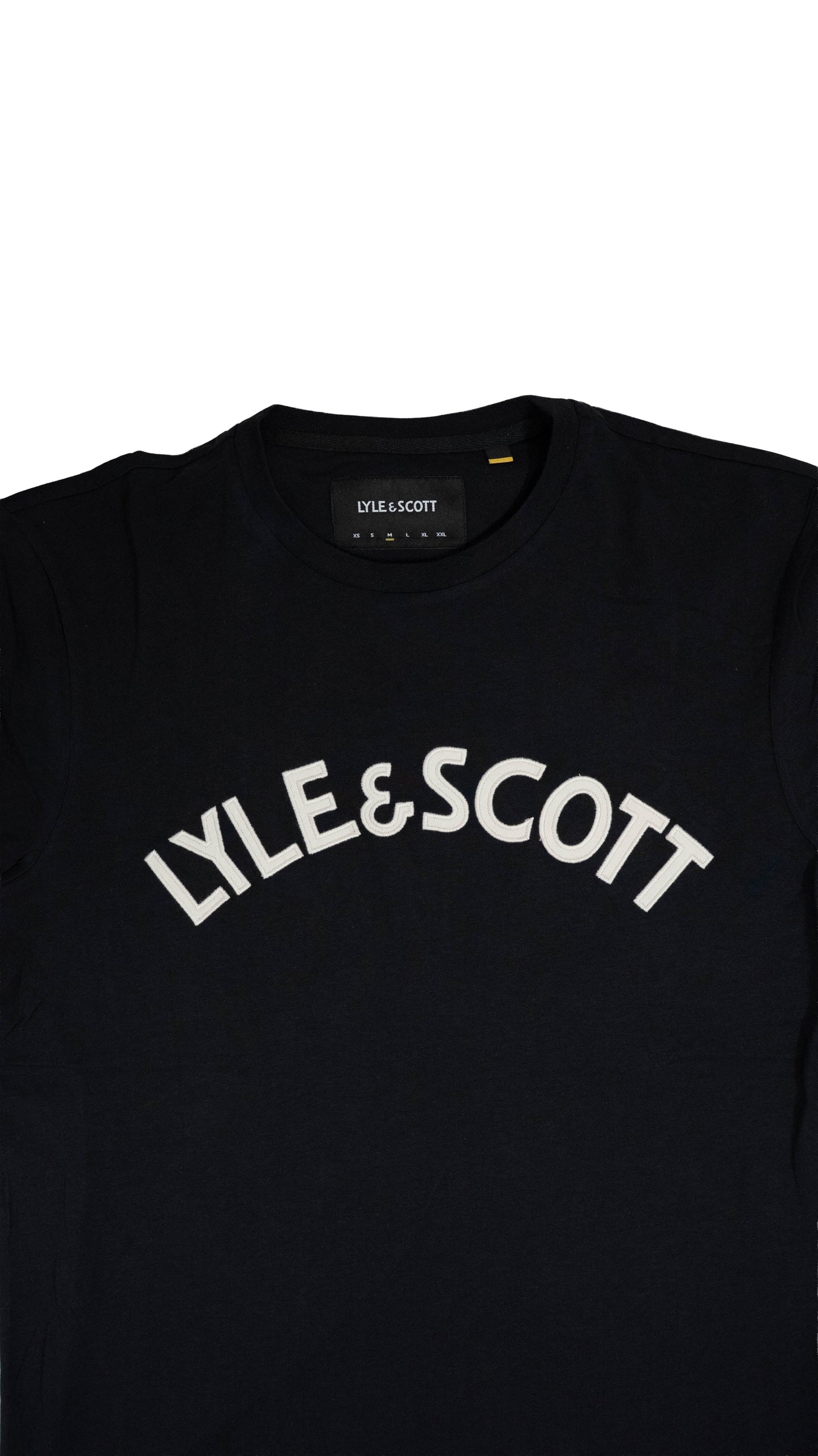 Lyle & Scott Crna Majica sa Velikim Natpisom