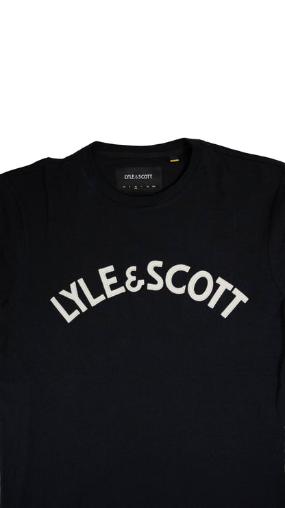 Lyle & Scott Crna Majica sa Velikim Natpisom