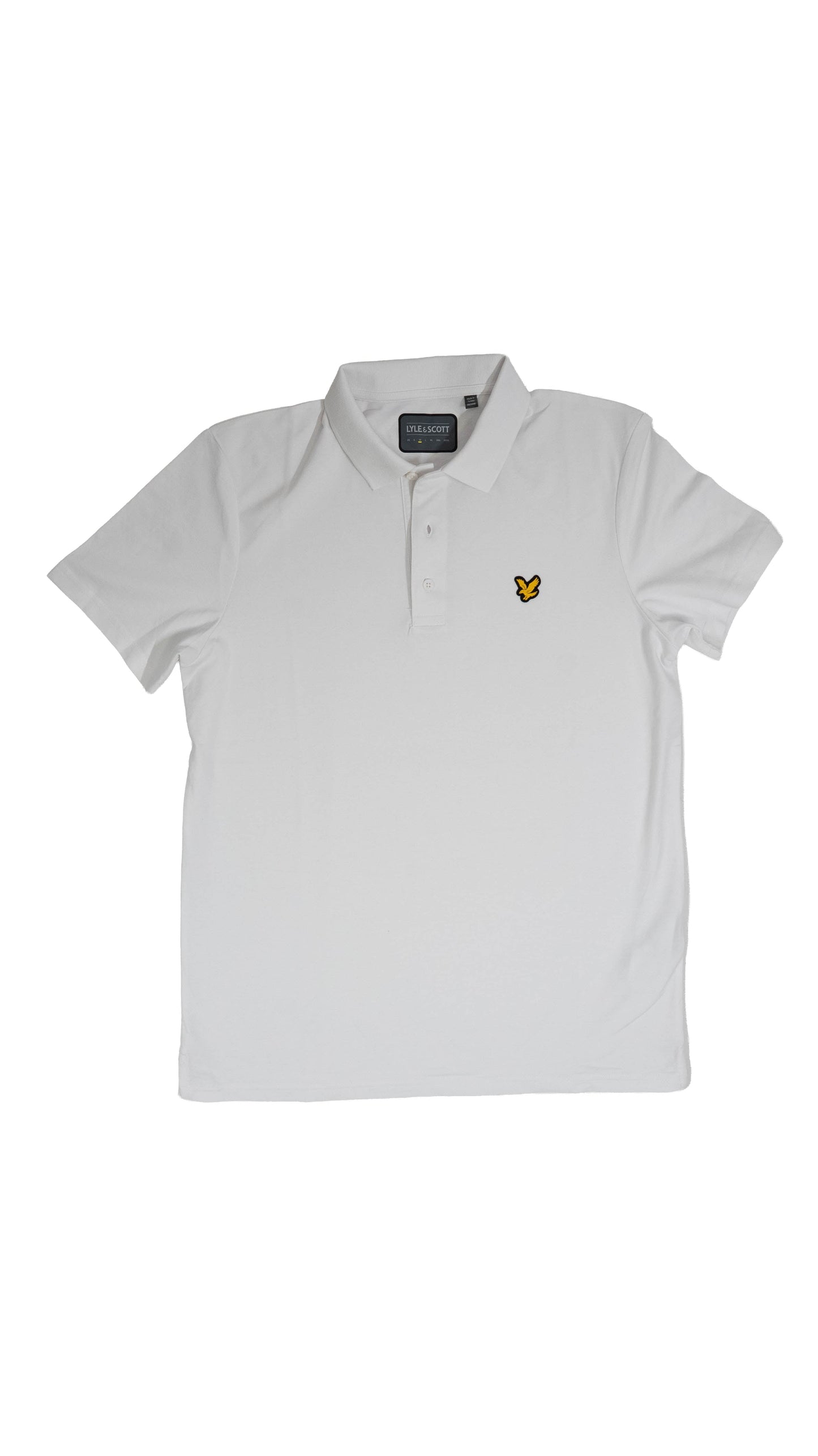 Lyle & Scott Sport Bela Majica na Kragnu