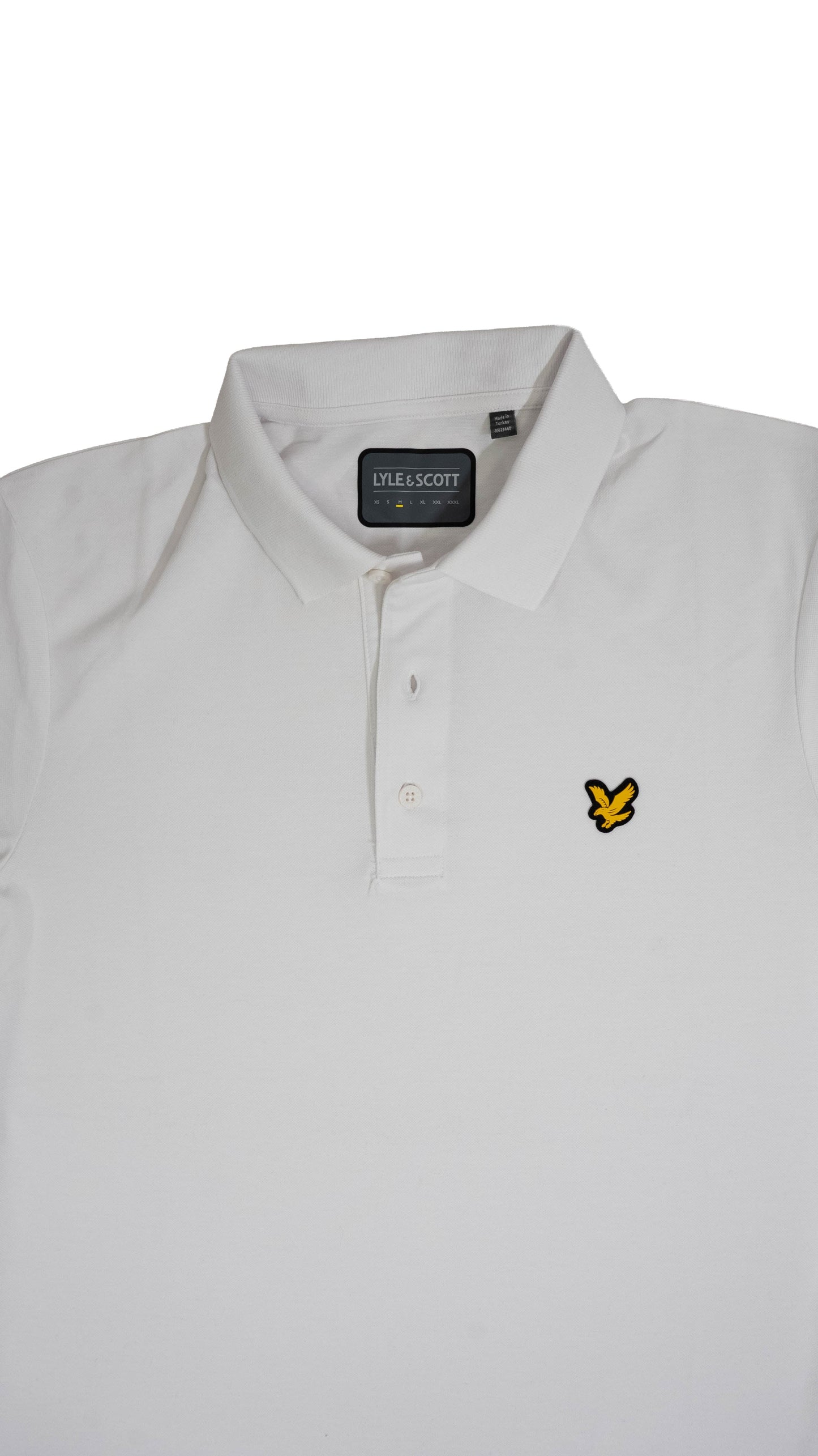 Lyle & Scott Sport Bela Majica na Kragnu