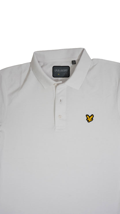 Lyle & Scott Sport Bela Majica na Kragnu