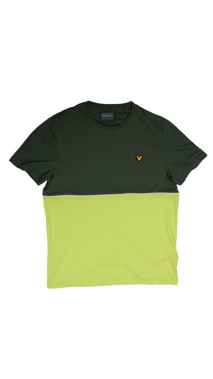 Lyle & Scott Neon Zelena/Maslinasta Sport Majica