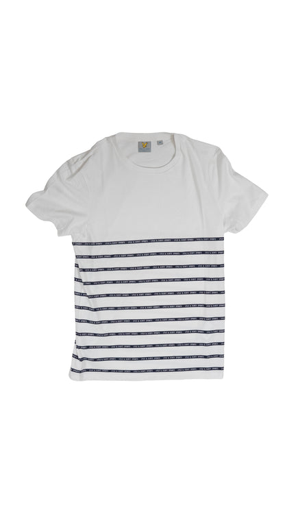 Lyle & Scott Bela Majica sa Text Horizontalnim Printom
