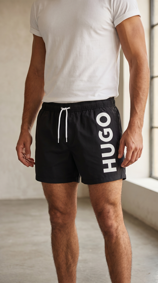 HUGO Crni Beachwear Šorc