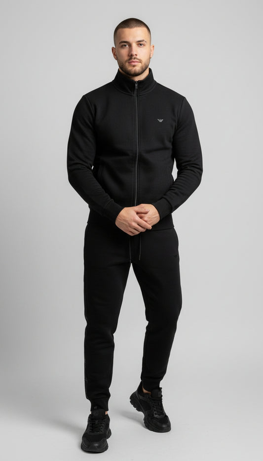 Emporio Armani EA7 Crni Full-Zip Komplet