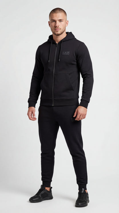 Emporio Armani EA7 Crni Komplet sa EA7 Gumenim Logom SS2026