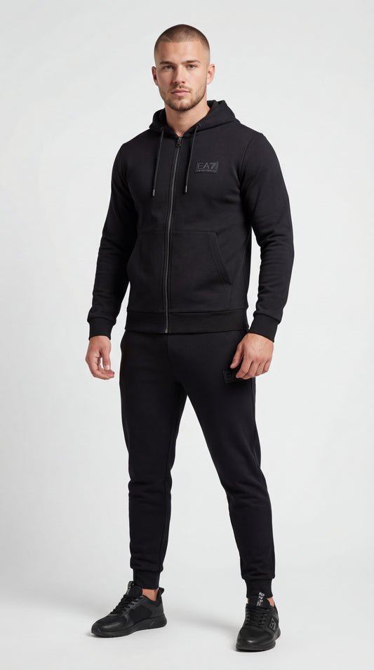 Emporio Armani EA7 Crni Komplet sa EA7 Gumenim Logom SS2026